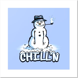 Chill'n Snowman Posters and Art